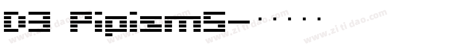 D3 PipismS字体转换